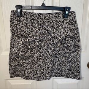 Leopard print mini skirt from ZARA